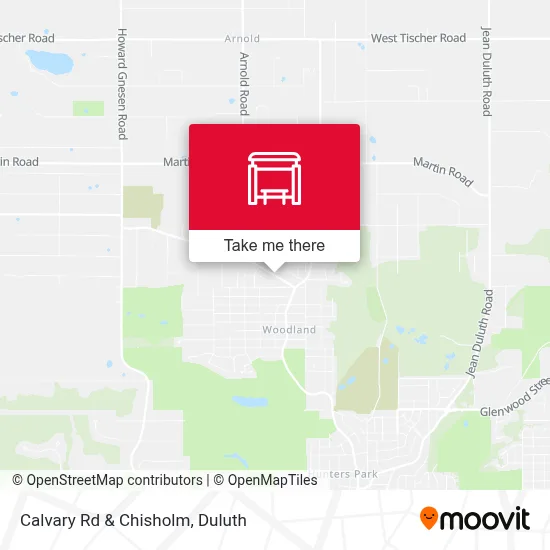 Calvary Rd & Chisholm map