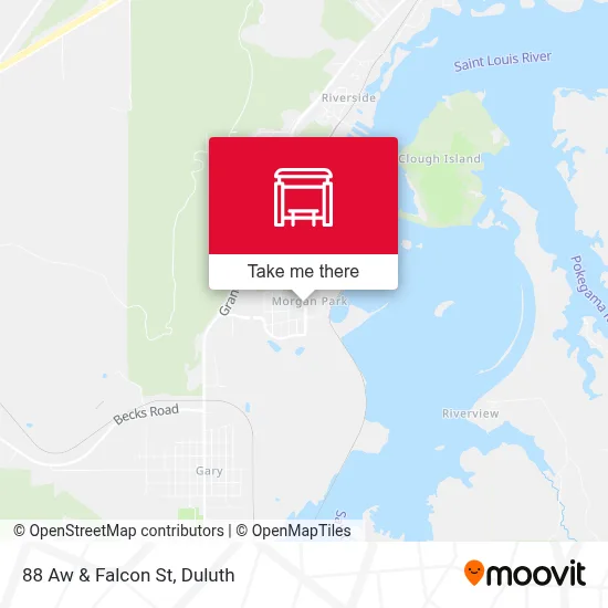 88 Aw & Falcon St map