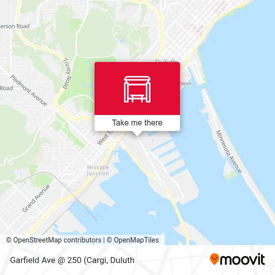 Garfield Ave @ 250 map
