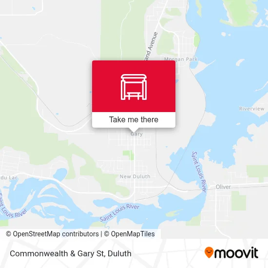 Commonwealth & Gary St map