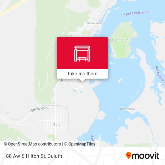 88 Aw & Hilton St map