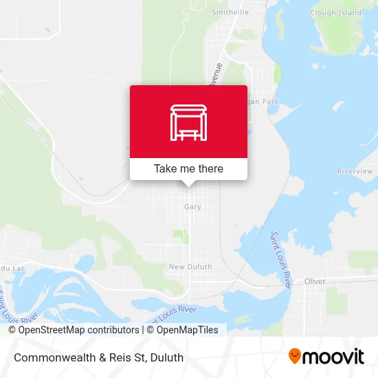 Commonwealth & Reis St map