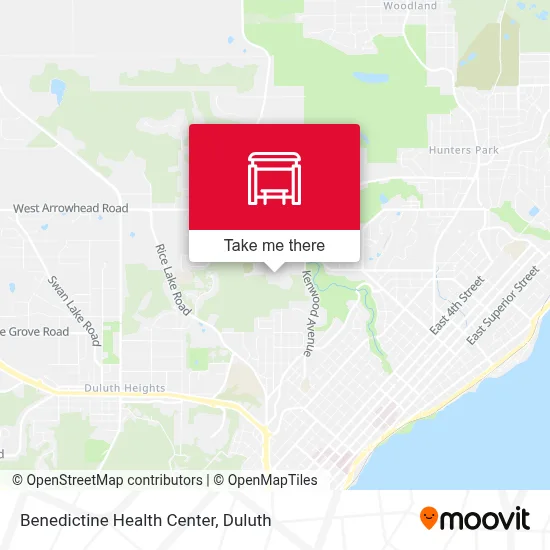Benedictine Health Center map