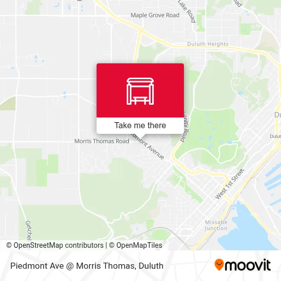Piedmont Ave @ Morris Thomas map