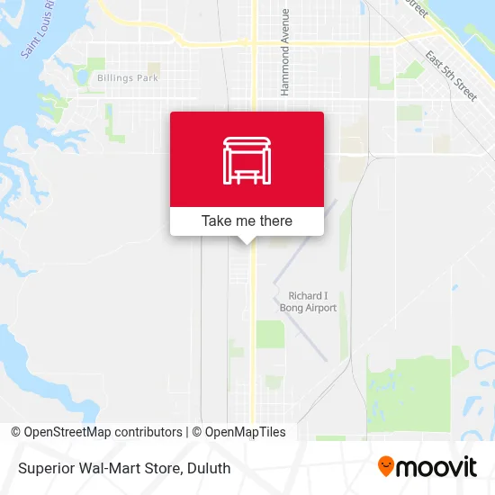 Superior Wal-Mart Store map
