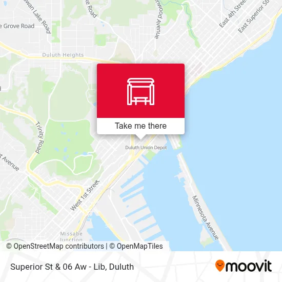 Superior St & 06 Aw - Lib map