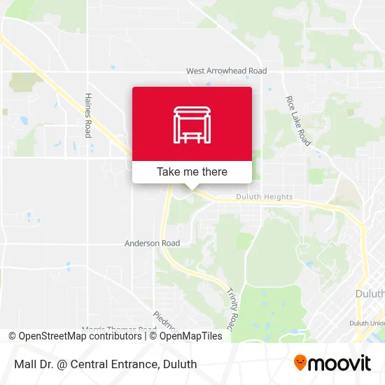 Mall Dr. @ Central Entrance map
