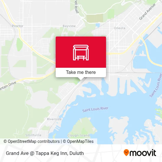 Grand Ave @ Tappa Keg Inn map