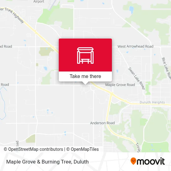 Maple Grove & Burning Tree map