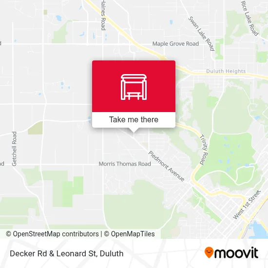 Decker Rd & Leonard St map