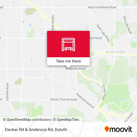 Decker Rd & Anderson Rd map