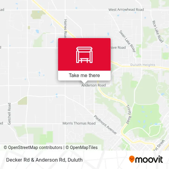 Decker Rd & Anderson Rd map