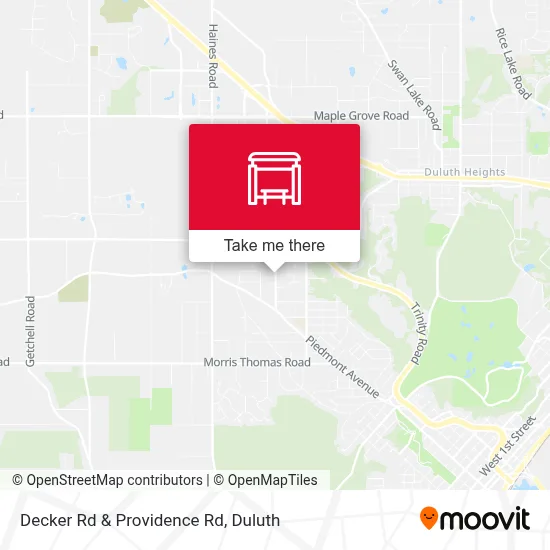 Decker Rd & Providence Rd map
