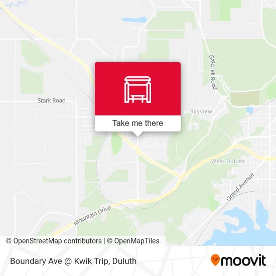 Boundary Ave @ Kwik Trip map