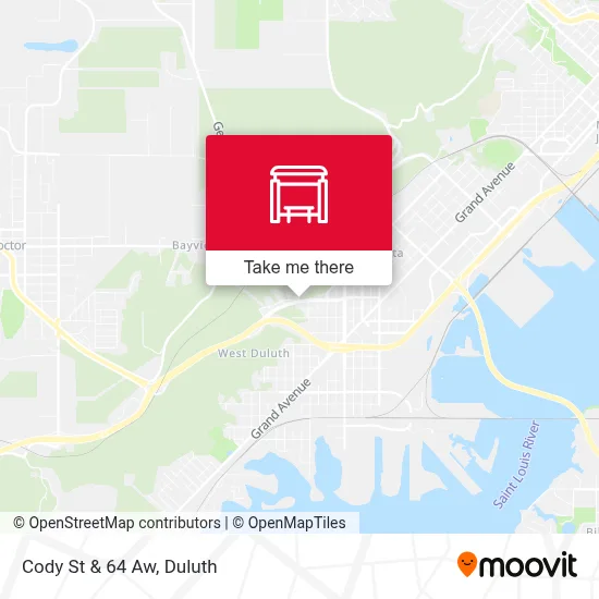 Cody St & 64 Aw map