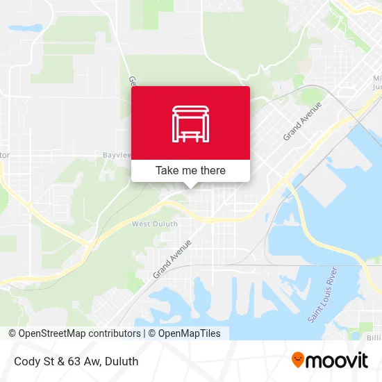 Cody St & 63 Aw map