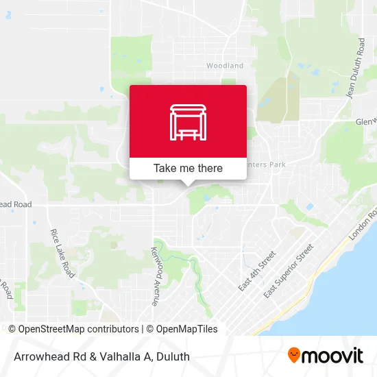 Arrowhead Rd & Valhalla A map