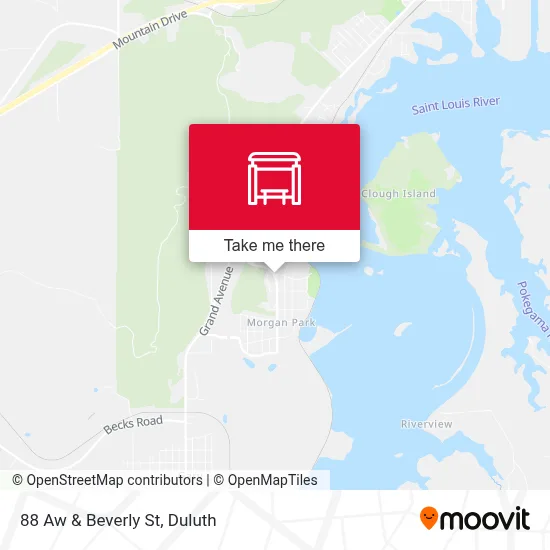 88 Aw & Beverly St map