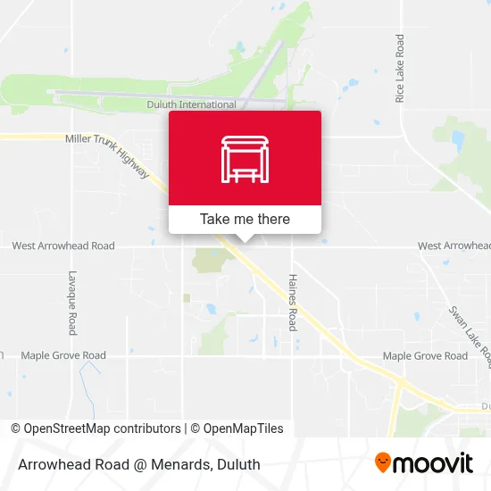 Arrowhead Road @ Menards map