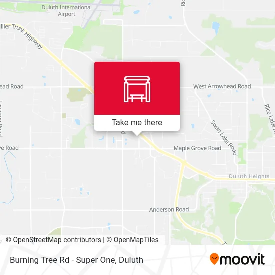 Burning Tree Rd - Super One map
