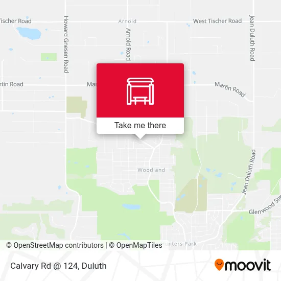 Calvary Rd @ 124 map
