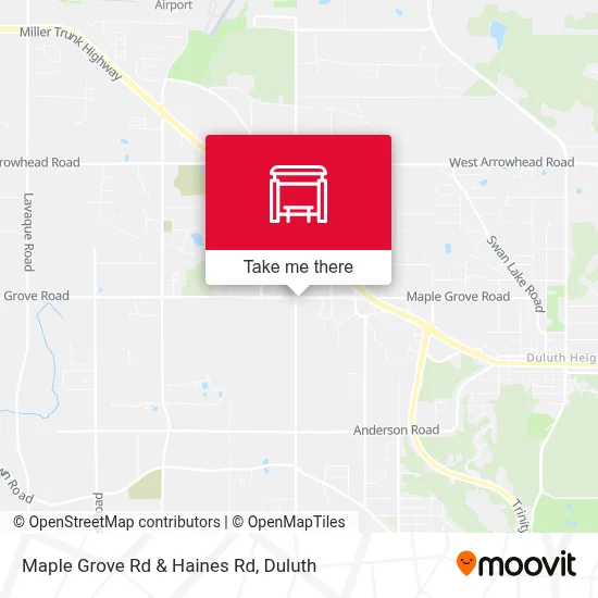 Maple Grove Rd & Haines Rd map