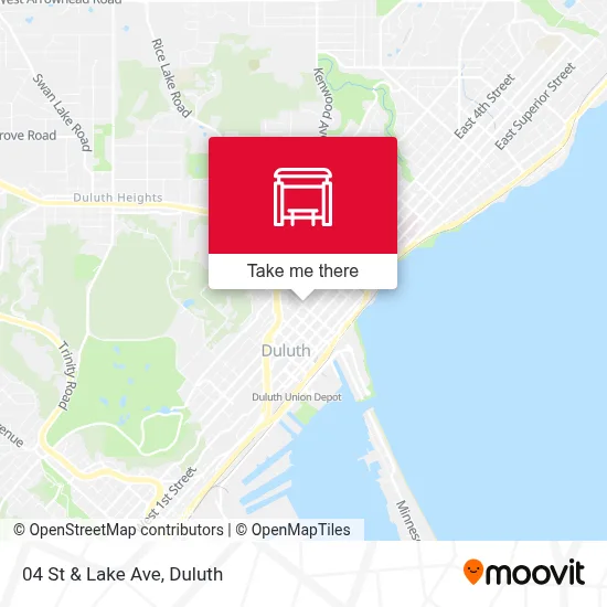 04 St & Lake Ave map