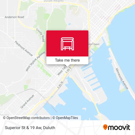 Superior St & 19 Aw map
