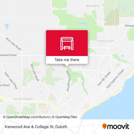 Kenwood Ave & College St map