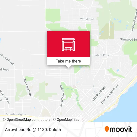 Mapa de Arrowhead Rd @ 1130