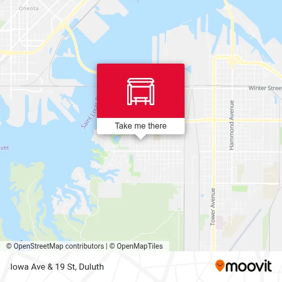 Iowa Ave & 19 St map