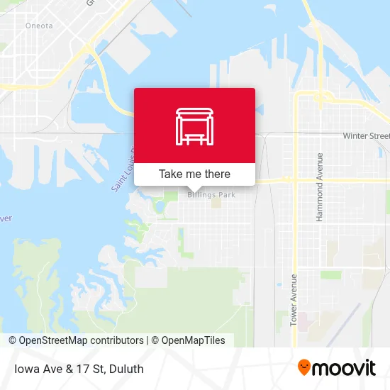 Iowa Ave & 17 St map