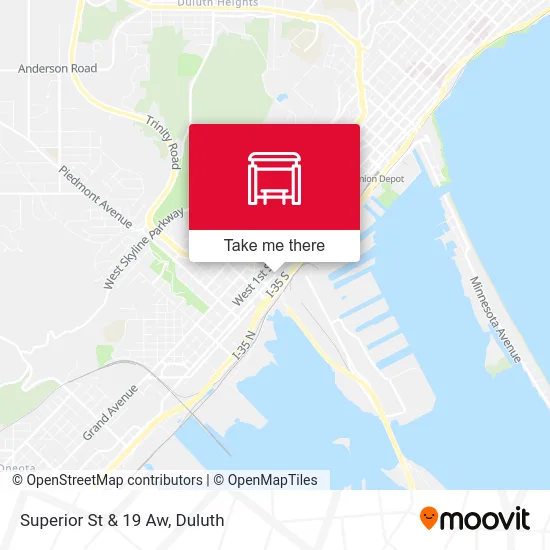 Superior St & 19 Aw map