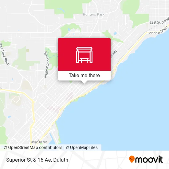 Superior St & 16 Ae map
