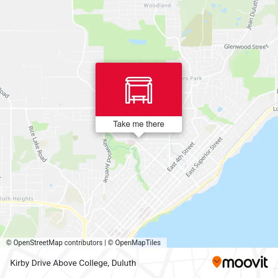 Mapa de Kirby Drive Above College