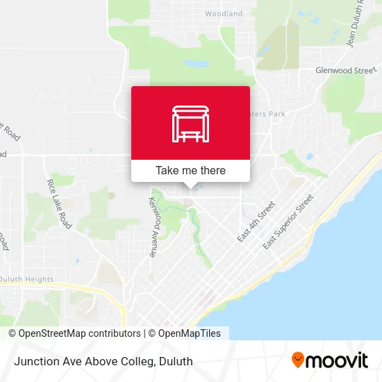 Mapa de Junction Ave Above Colleg