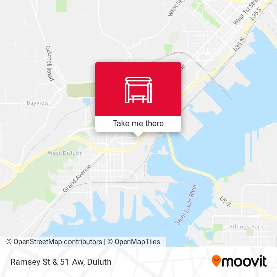 Ramsey St & 51 Aw map