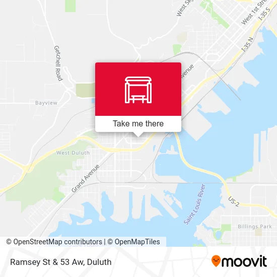 Ramsey St & 53 Aw map