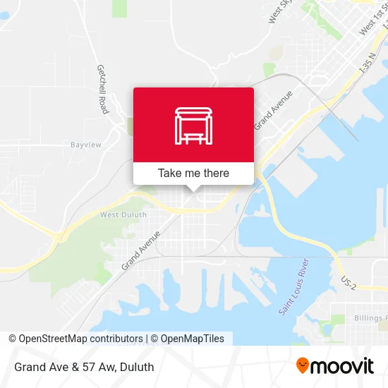 Mapa de Grand Ave & 57 Aw