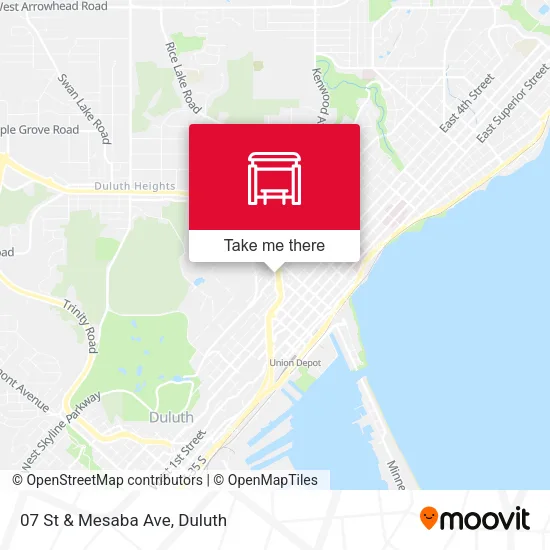 Mapa de 07 St & Mesaba Ave