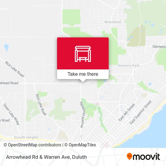 Mapa de Arrowhead Rd & Warren Ave