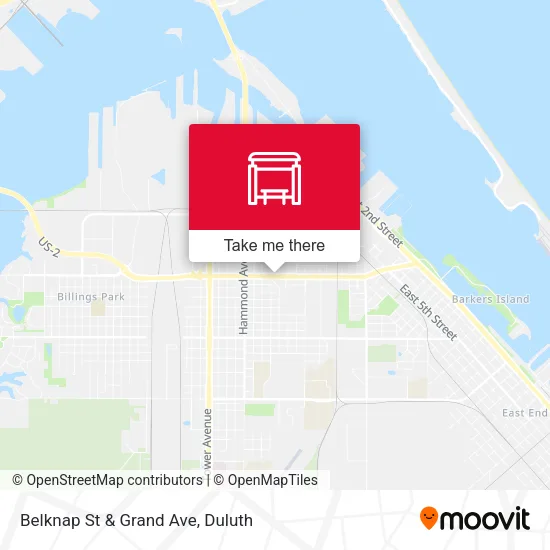 Mapa de Belknap St & Grand Ave