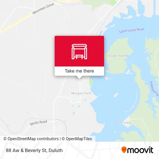 Mapa de 88 Aw & Beverly St