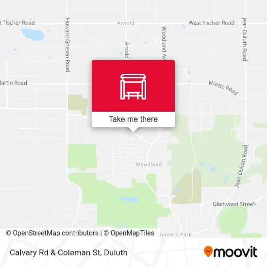 Mapa de Calvary Rd & Coleman St