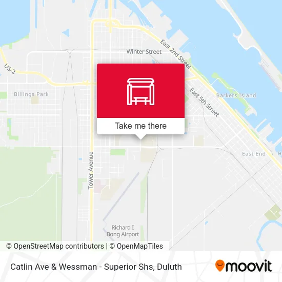 Mapa de Catlin Ave & Wessman - Superior Shs