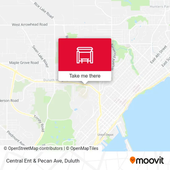 Mapa de Central Ent & Pecan Ave