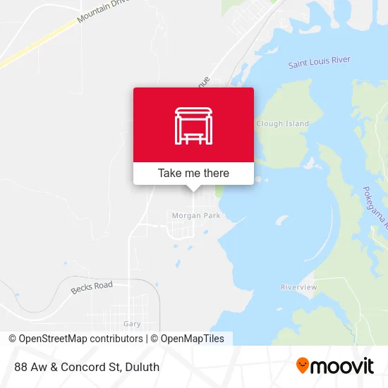 Mapa de 88 Aw & Concord St