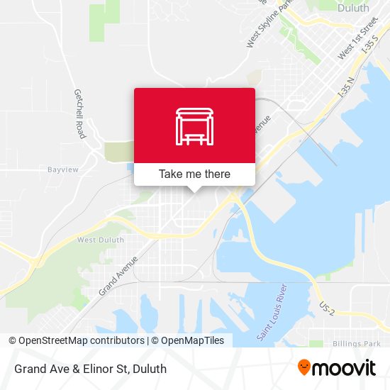 Grand Ave & Elinor St map