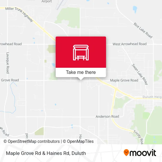 Maple Grove Rd & Haines Rd map