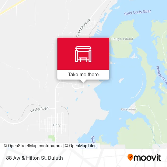 88 Aw & Hilton St map